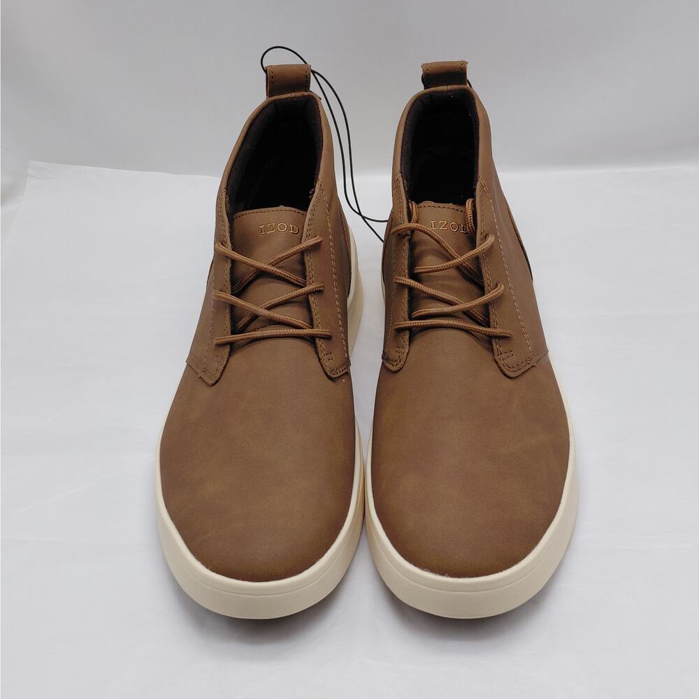 Izod Palmer Men's Chukka Boots Size 10M Brown Lace Up Casual Comfort Shoes - Picture 2 of 11